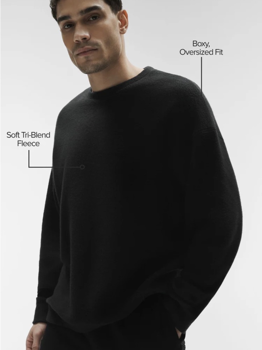 ALO Yoga NWOT Triumph Restore Crew Neck Sweatshirt Black Unisex Men’s Women’s